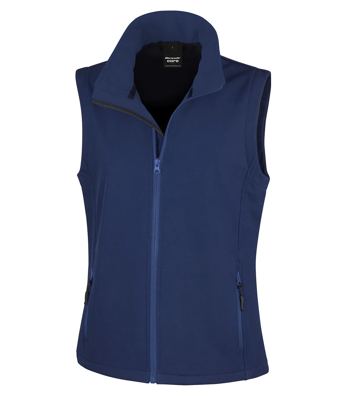 Navy/Navy - Women's printable softshell bodywarmer