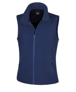 Navy/Navy - Women's printable softshell bodywarmer