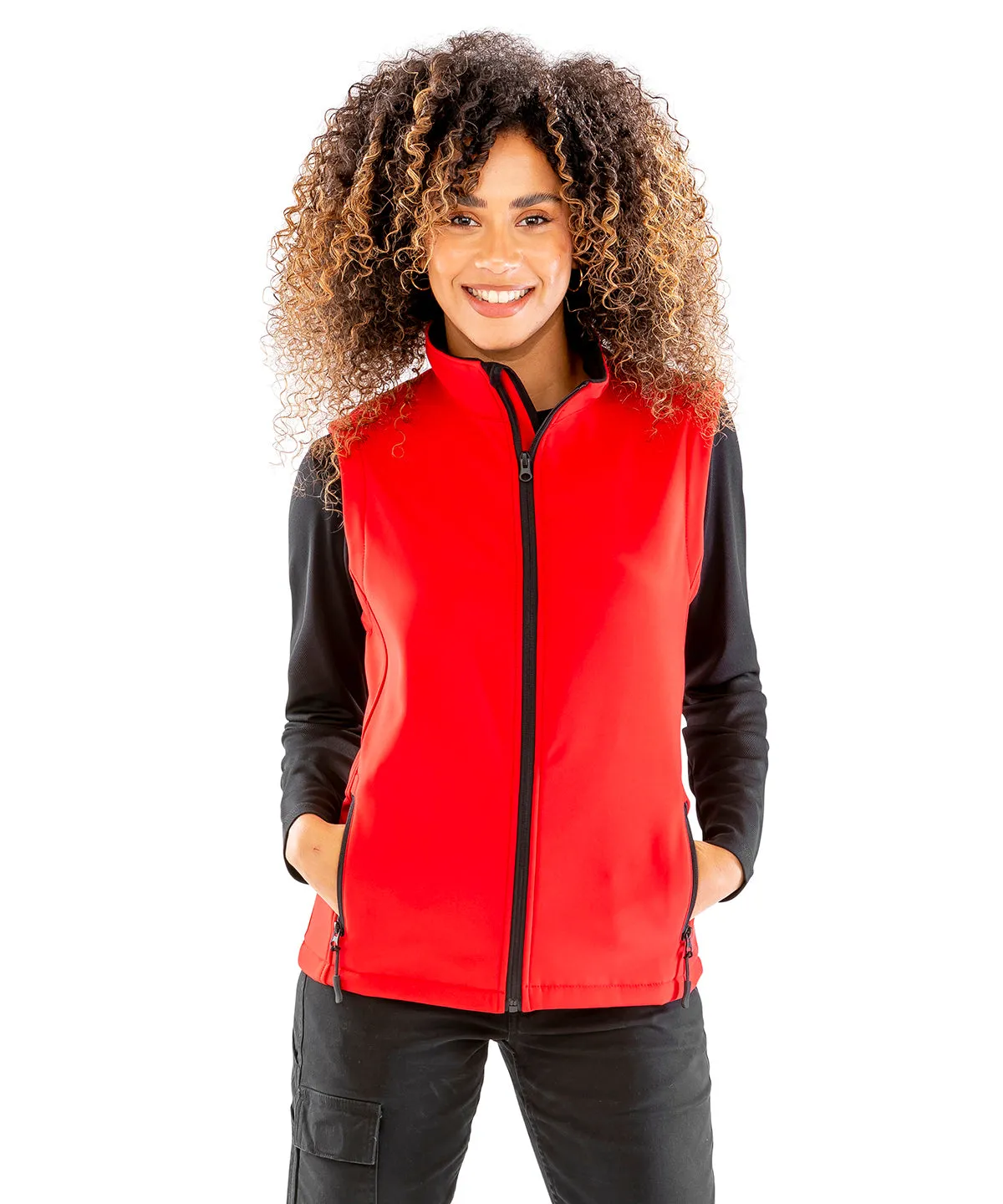 Navy/Navy - Women's printable softshell bodywarmer