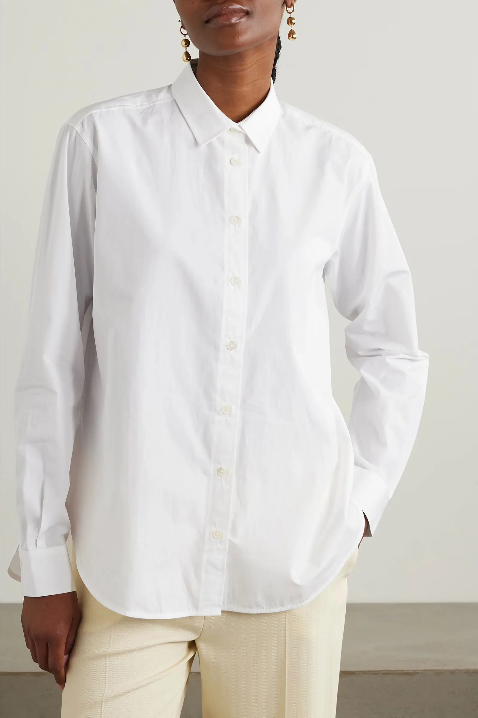   NET SUSTAIN Signature Organic Cotton-poplin Shirt