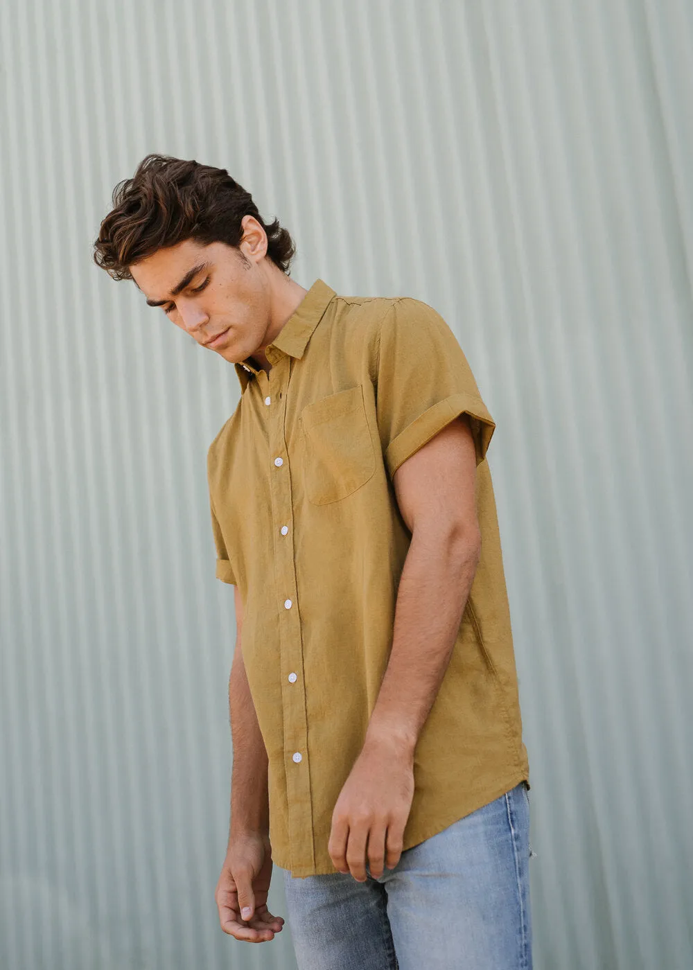 Newtown Shirt Short-Sleeve / Mustard