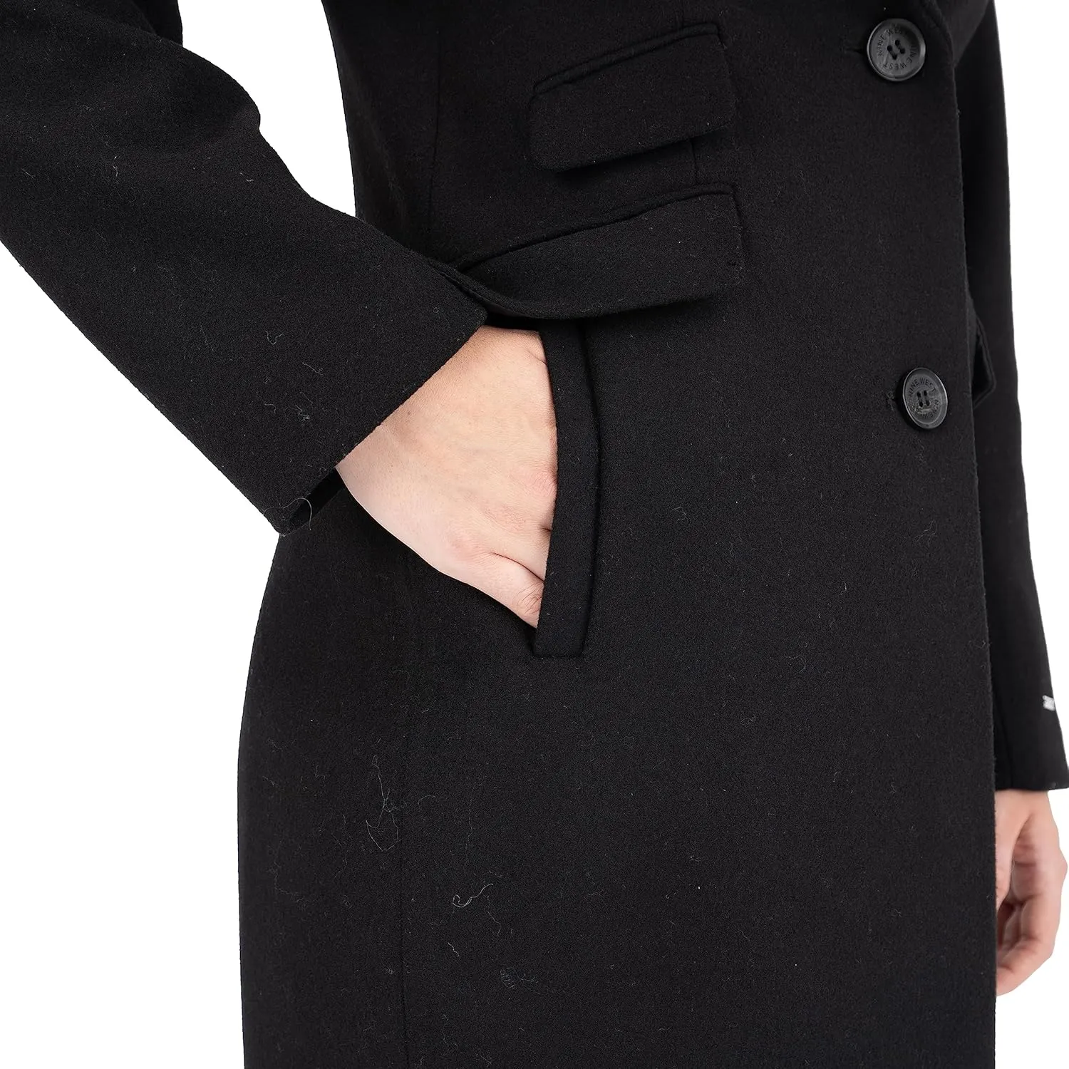 Nine West Womens Single Breasted Coat