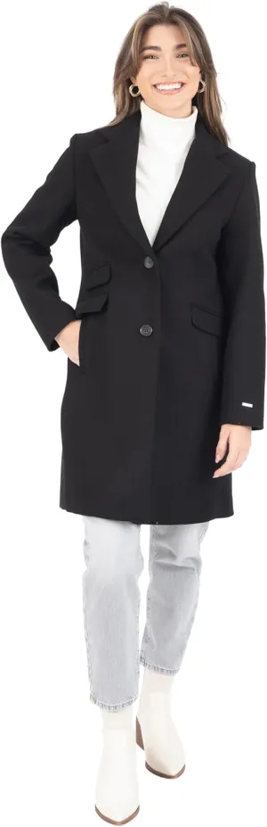 Nine West Womens Single Breasted Coat