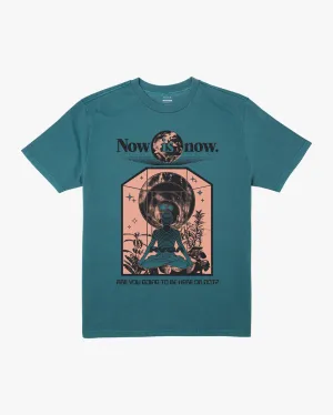 Now Is Now Tee - Emerald Green