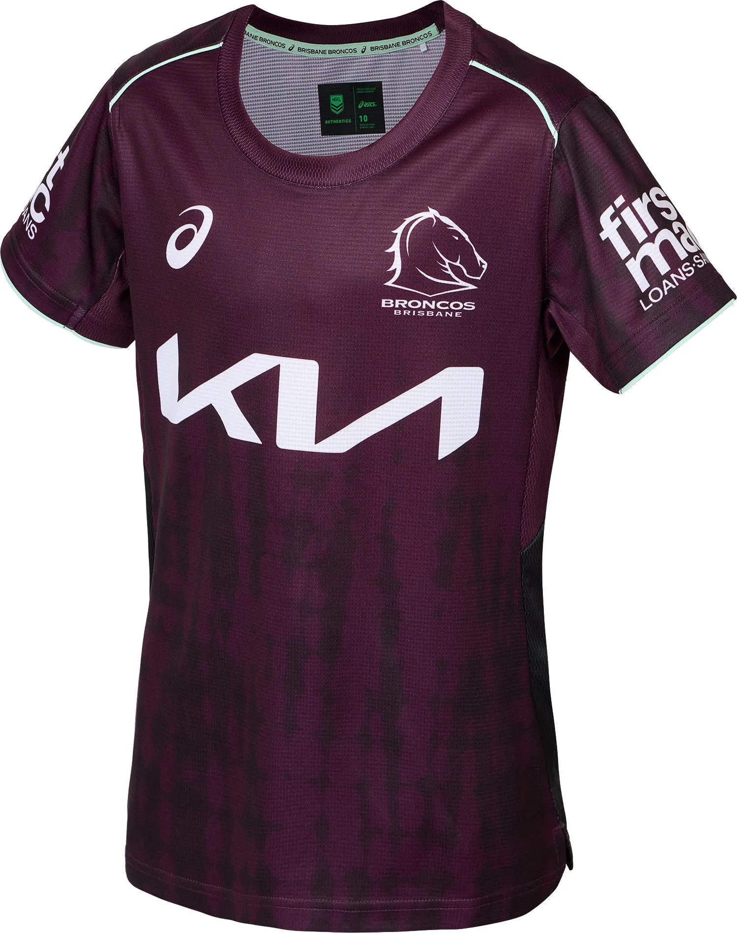NRL 2025 Training Tee - Brisbane Broncos - Youth - Kids
