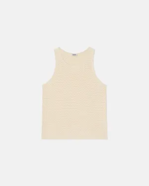 Nyam - Crochet Tank Top - Creme