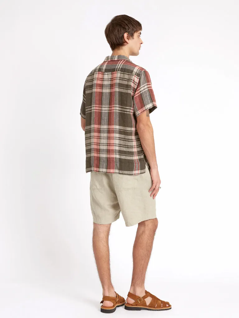 Oliver Spencer Havana Short Sleeve Shirt in Northfield Black