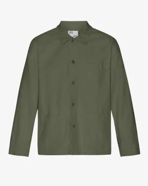 Organic Workwear Jacket - Dusty Olive