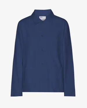 Organic Workwear Jacket - Marine Blue
