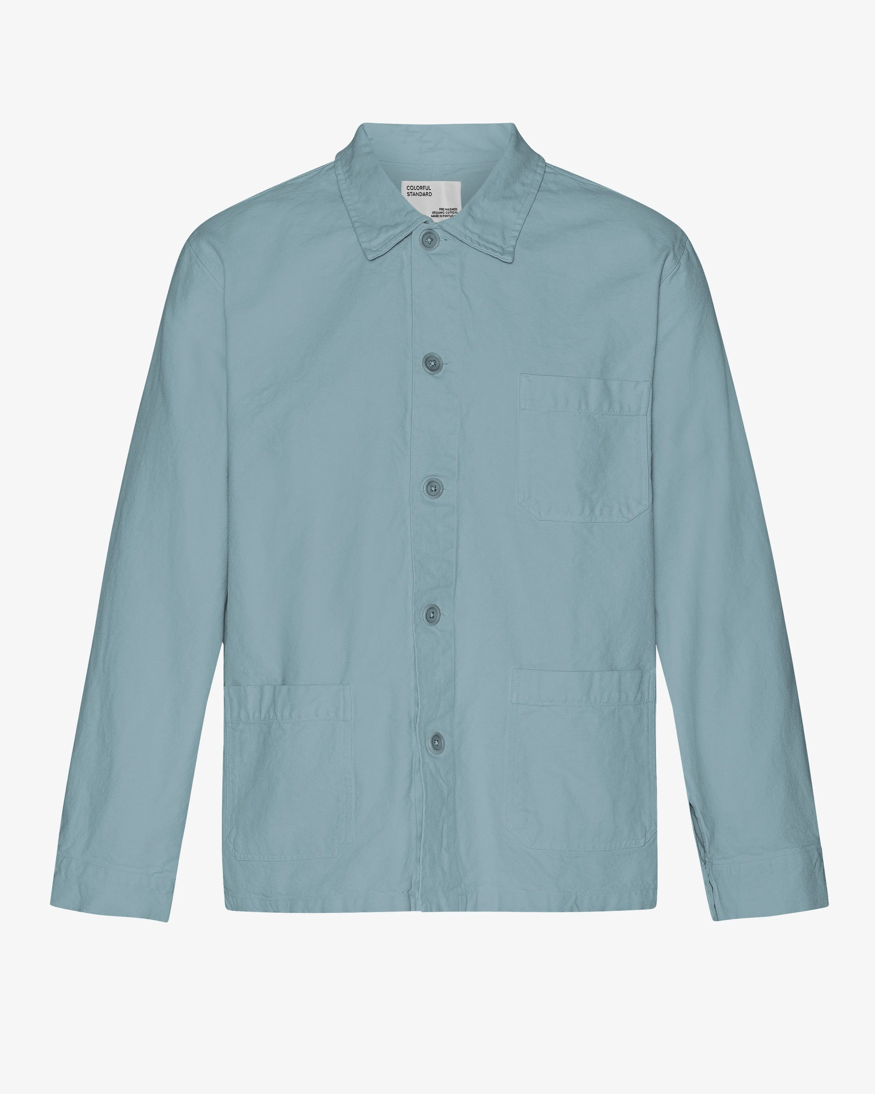 Organic Workwear Jacket - Stone Blue