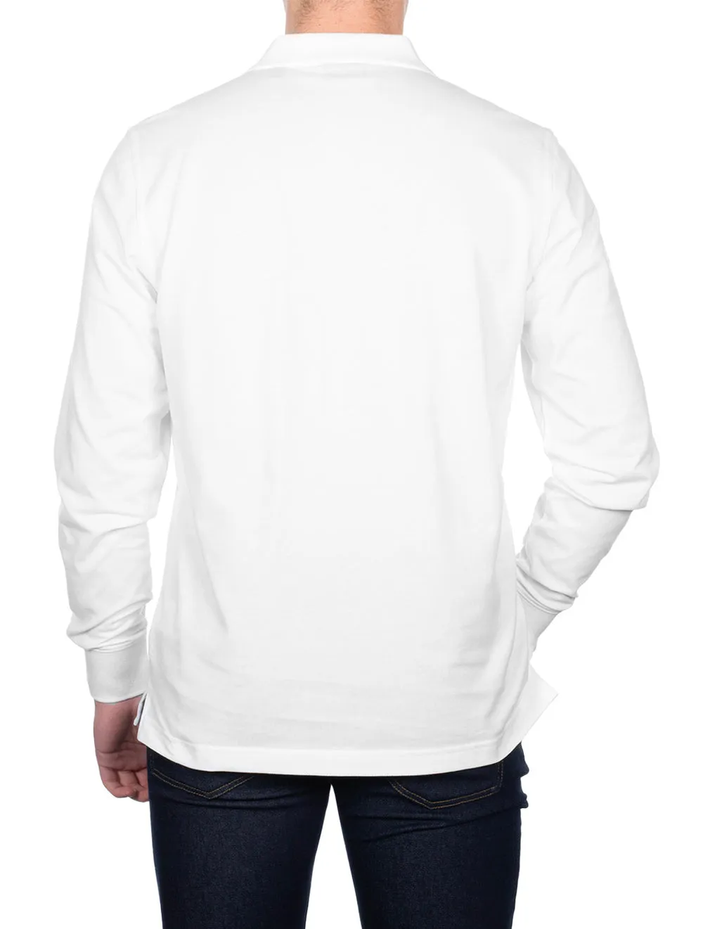 Original Long Sleeve Polo Shirt White