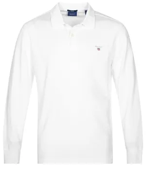 Original Long Sleeve Polo Shirt White