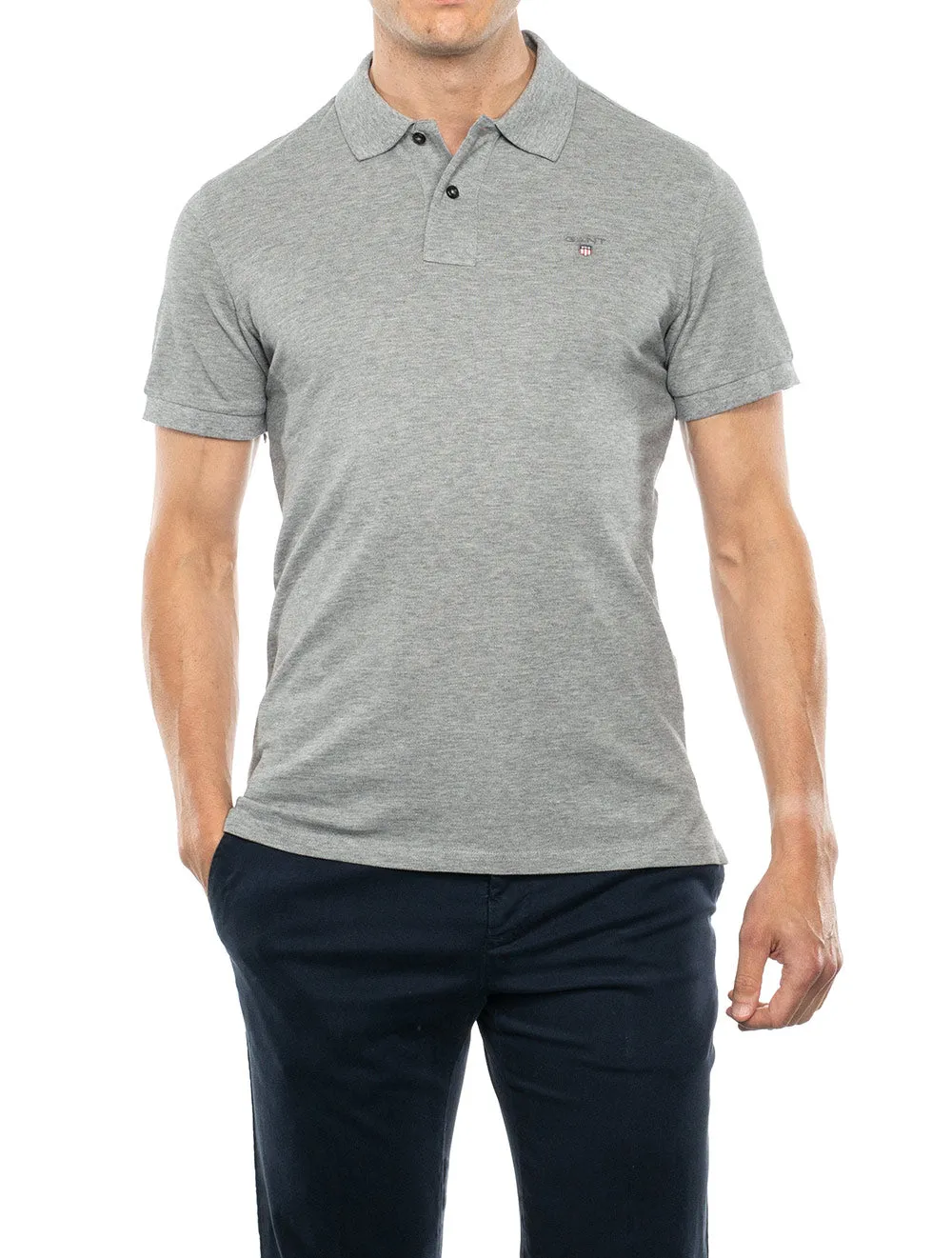 Original Piqué Polo Shirt Grey Melange