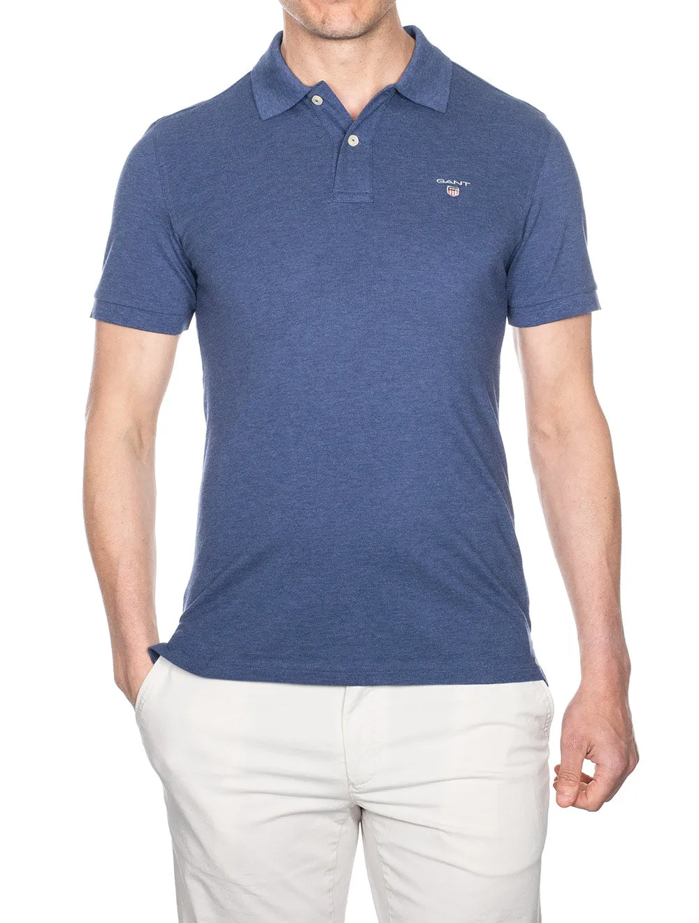 Original Piqué Polo Shirt Marine Melange