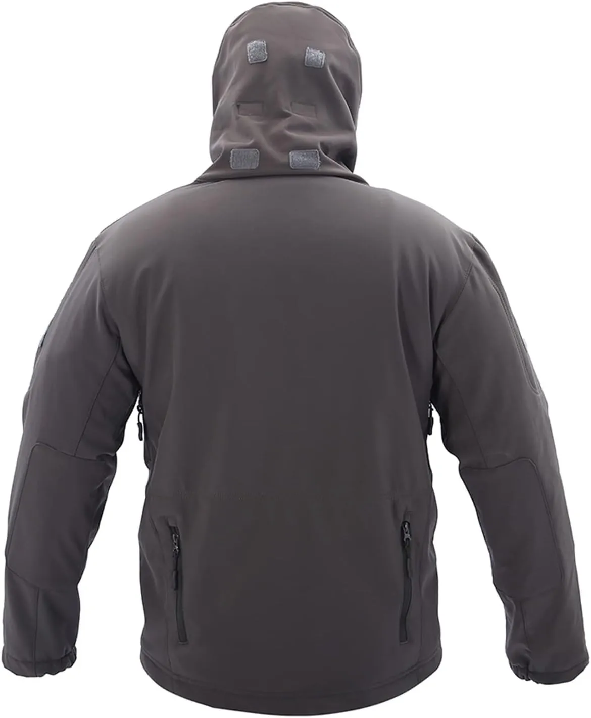 Outdoor Jacket For Men Waterproof Windresistant Fleece Lined Shark Skin Soft Shell Multi-Pocket Coat Quick-Drying Top