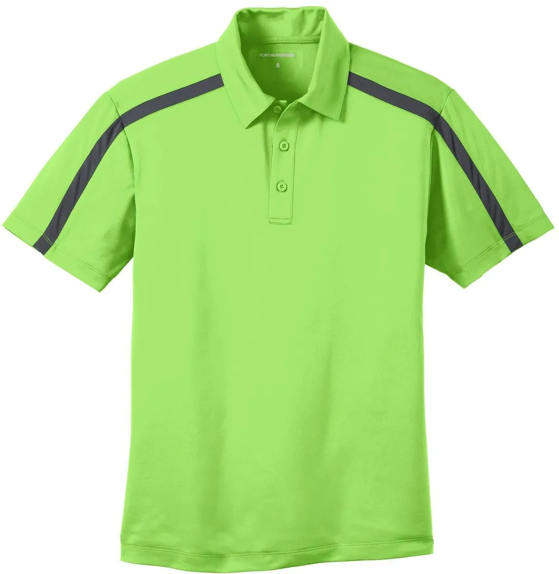 OUTLET-Port Authority Silk Touch Performance Colorblock Stripe