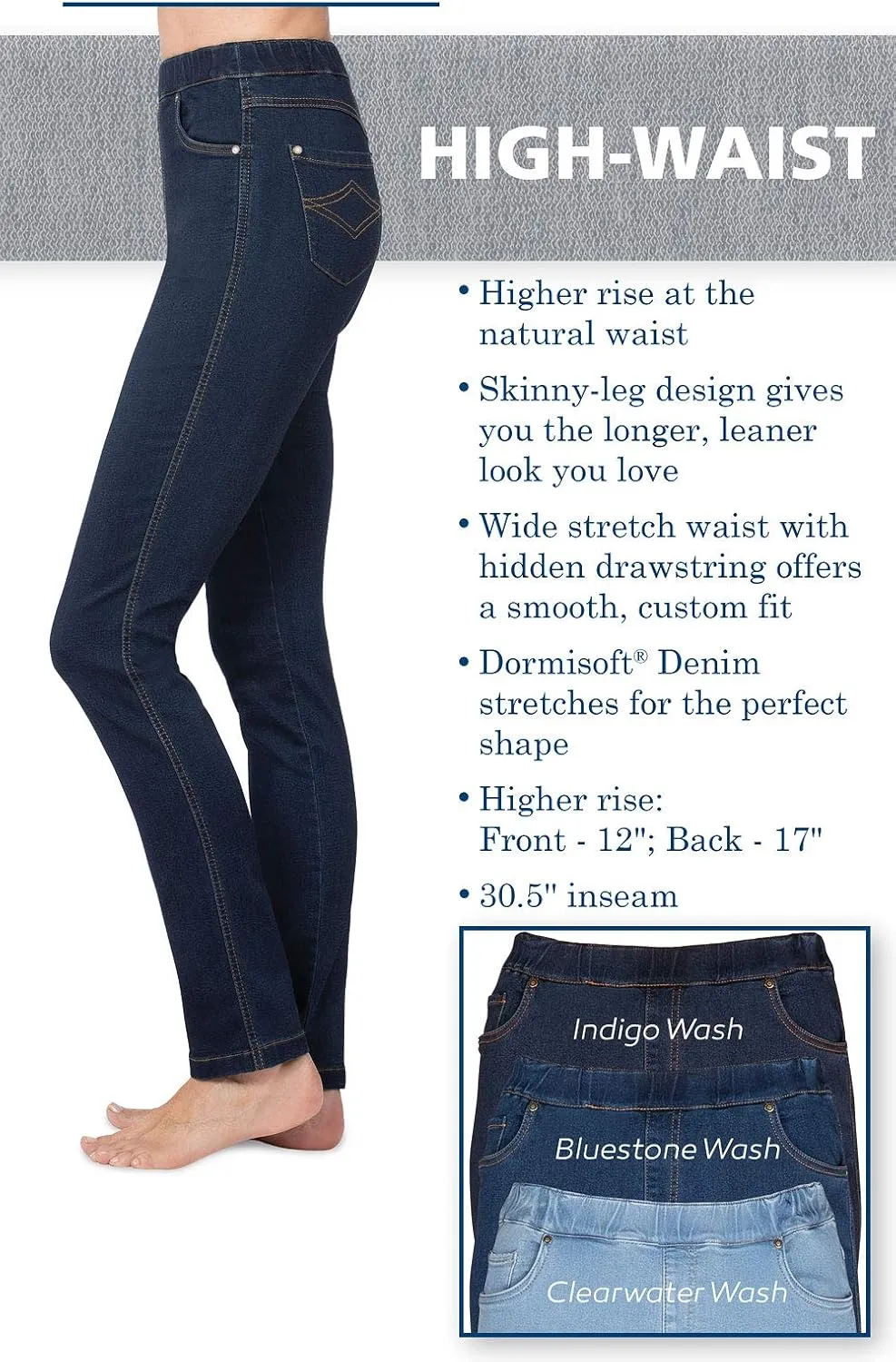 PajamaJeans High Waist Jeans - Curvy Jeans for Women