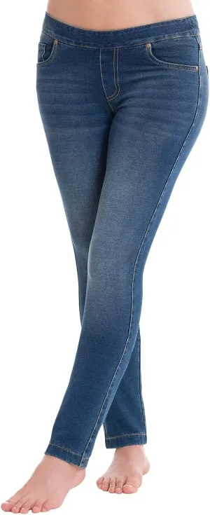 PajamaJeans Womens Stretch Jeans - Jeggings for Women with Pockets Vint W SM