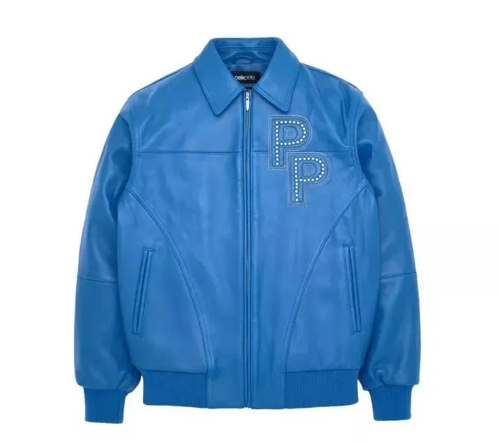 Pelle Pelle Blue Bomber leather Jacket