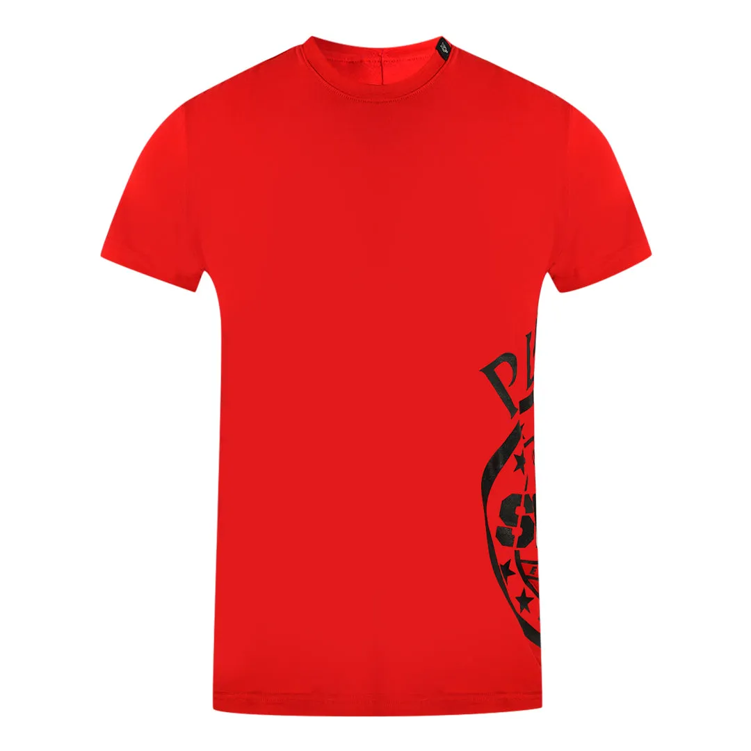 Philipp Plein Sport Side Logo Red T Shirt