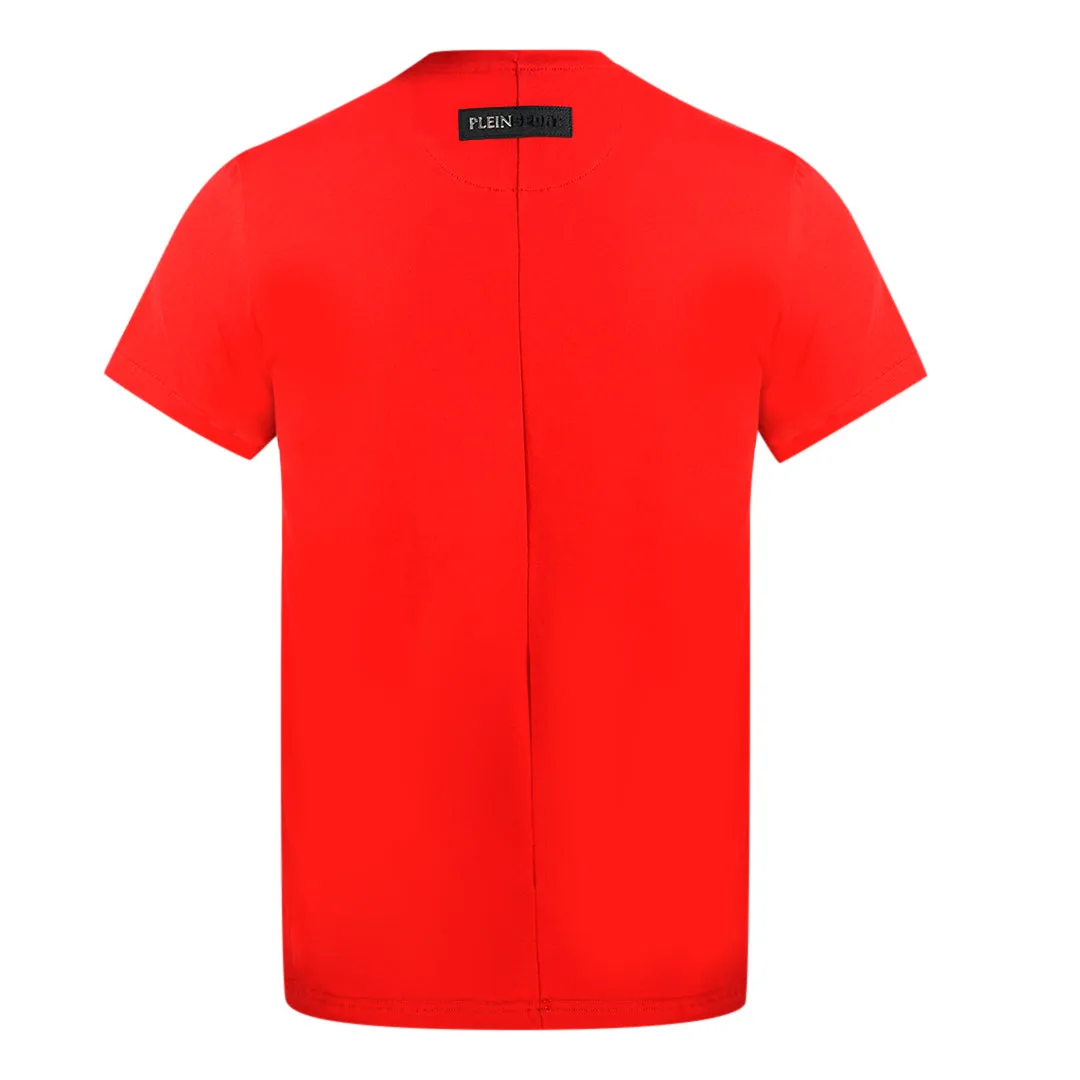 Philipp Plein Sport Side Logo Red T Shirt