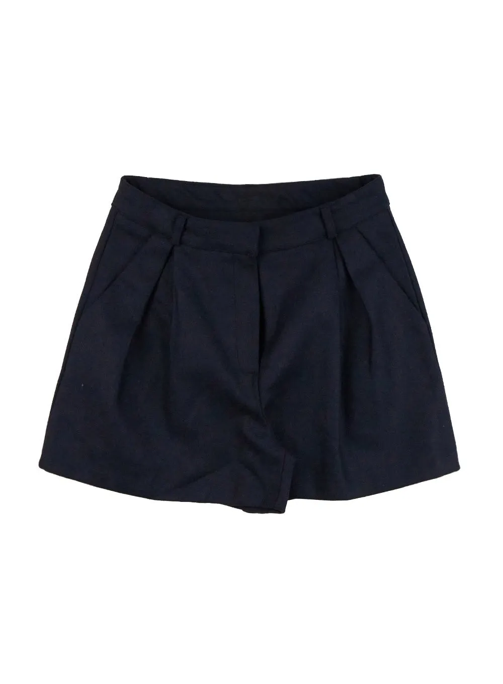 Pintuck Loose-Fit Shorts OD412