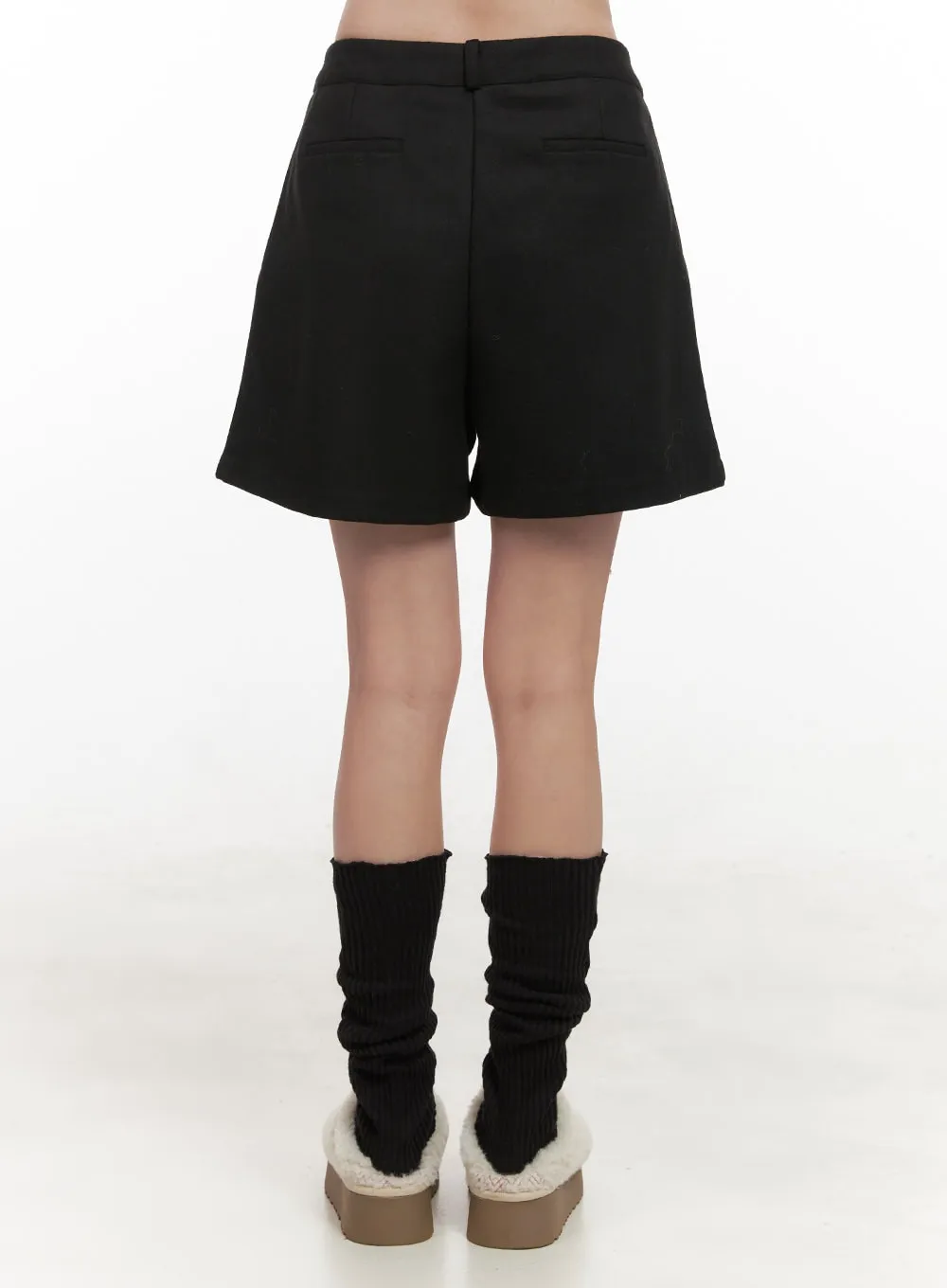 Pintuck Loose-Fit Shorts OD412