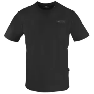 Plein Sport Circle Logo On Back Black T Shirt