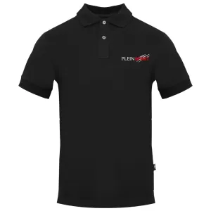 Plein Sport Clawed Sport Logo Black Polo Shirt
