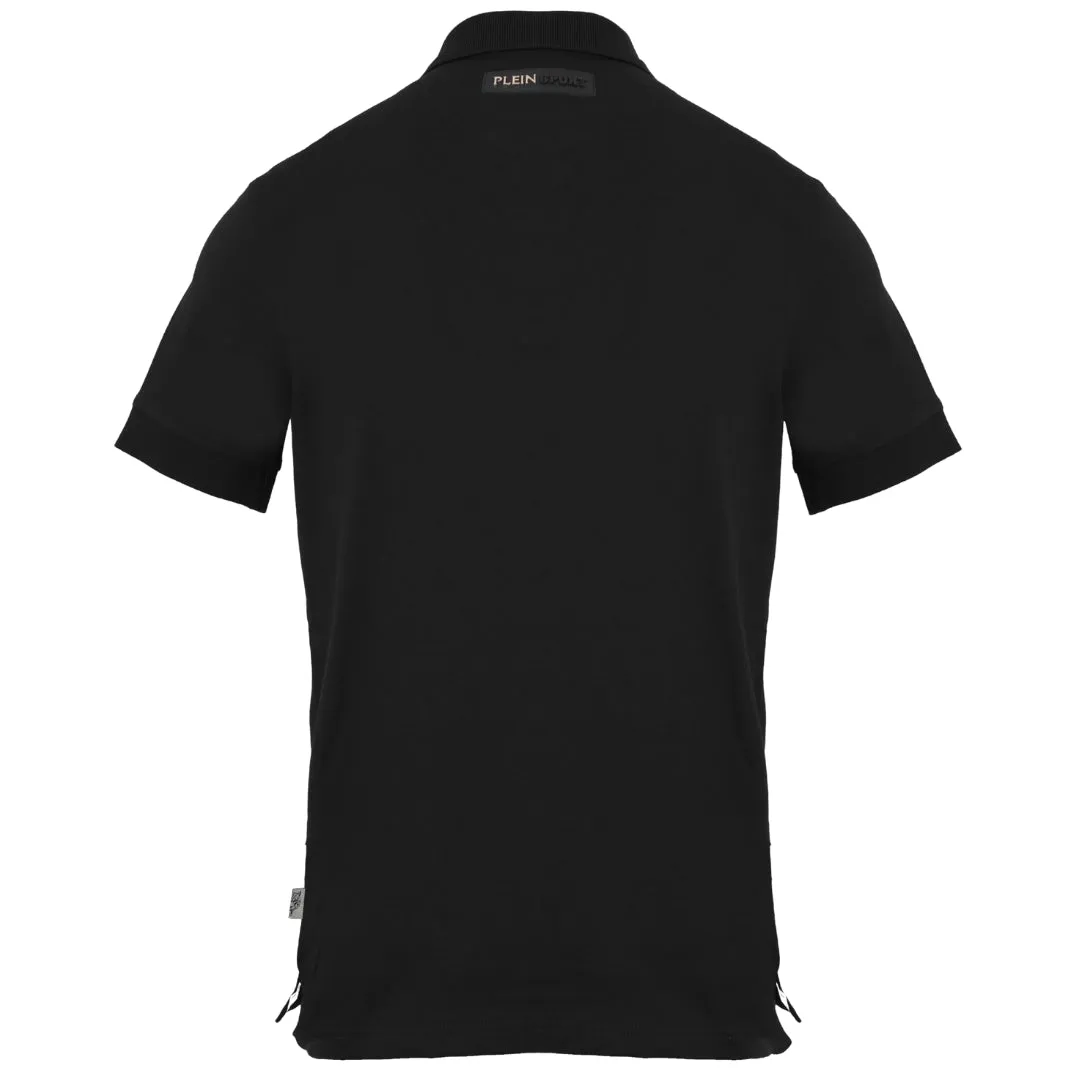 Plein Sport Clawed Sport Logo Black Polo Shirt