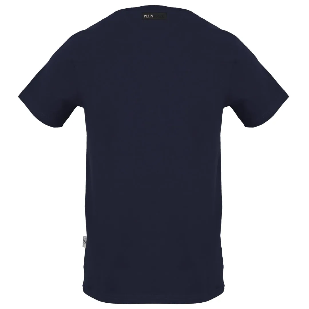 Plein Sport Panel Logo Navy Blue T Shirt