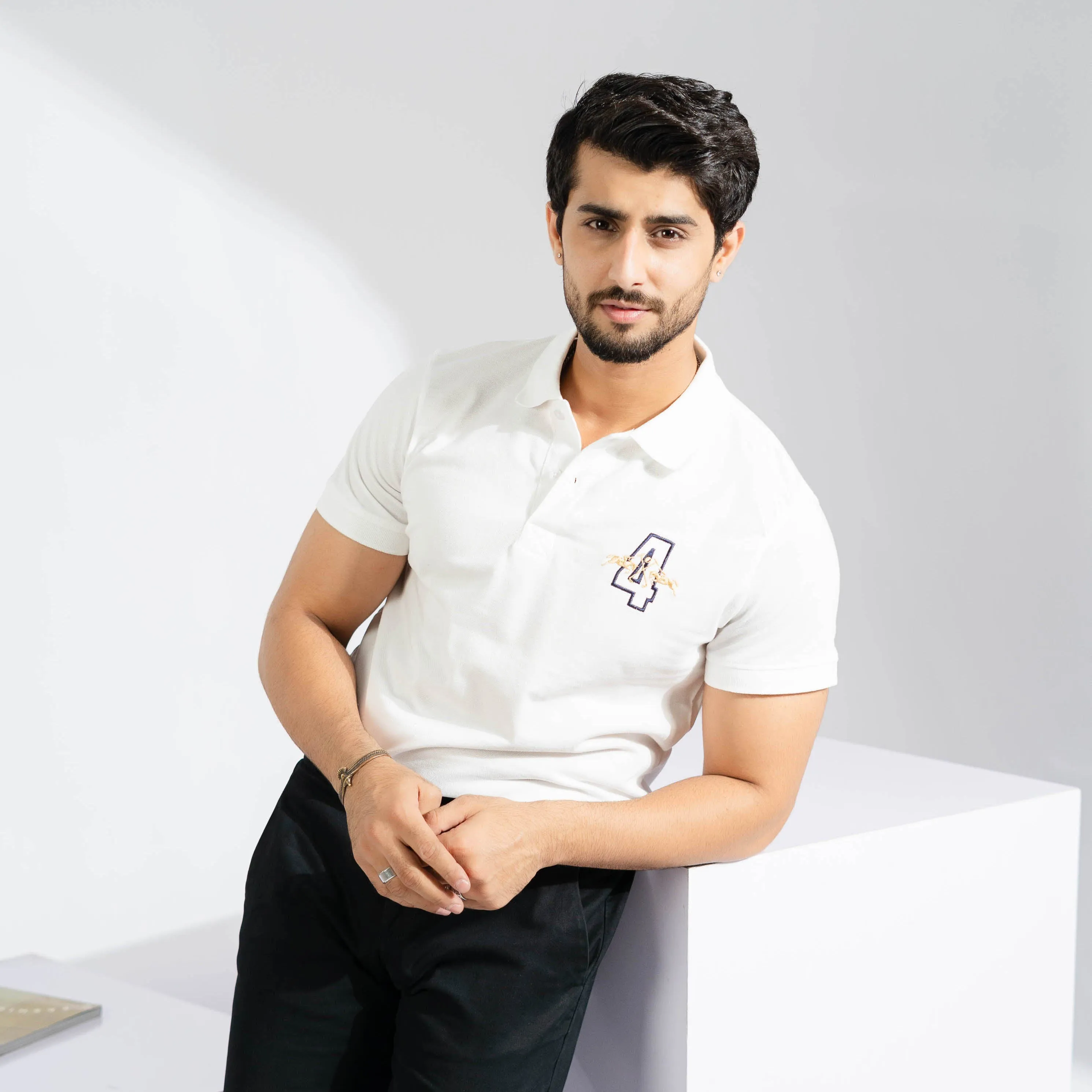Polo Republica Men's Double Pony & 4 Embroidered Polo Shirt