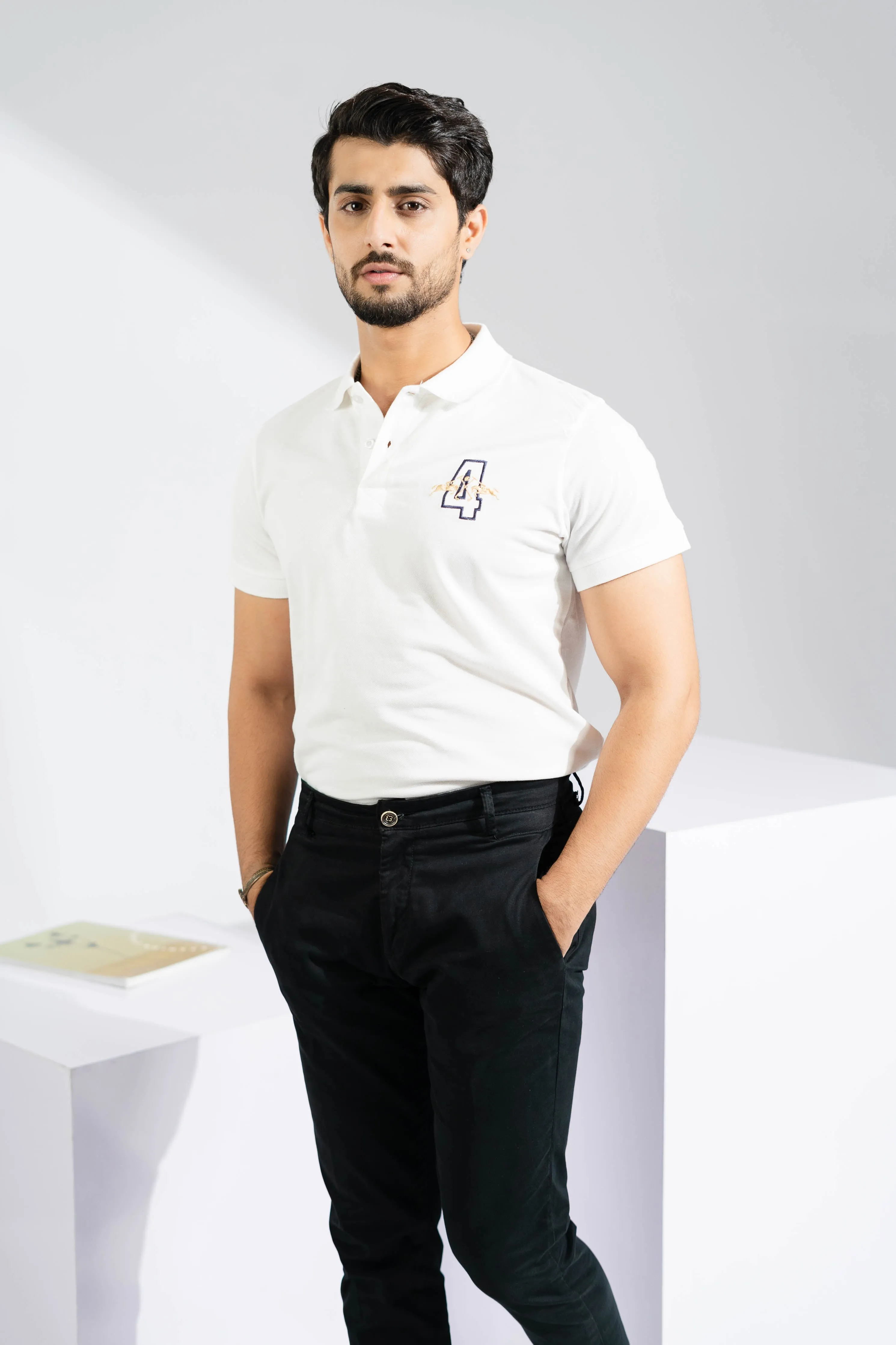 Polo Republica Men's Double Pony & 4 Embroidered Polo Shirt
