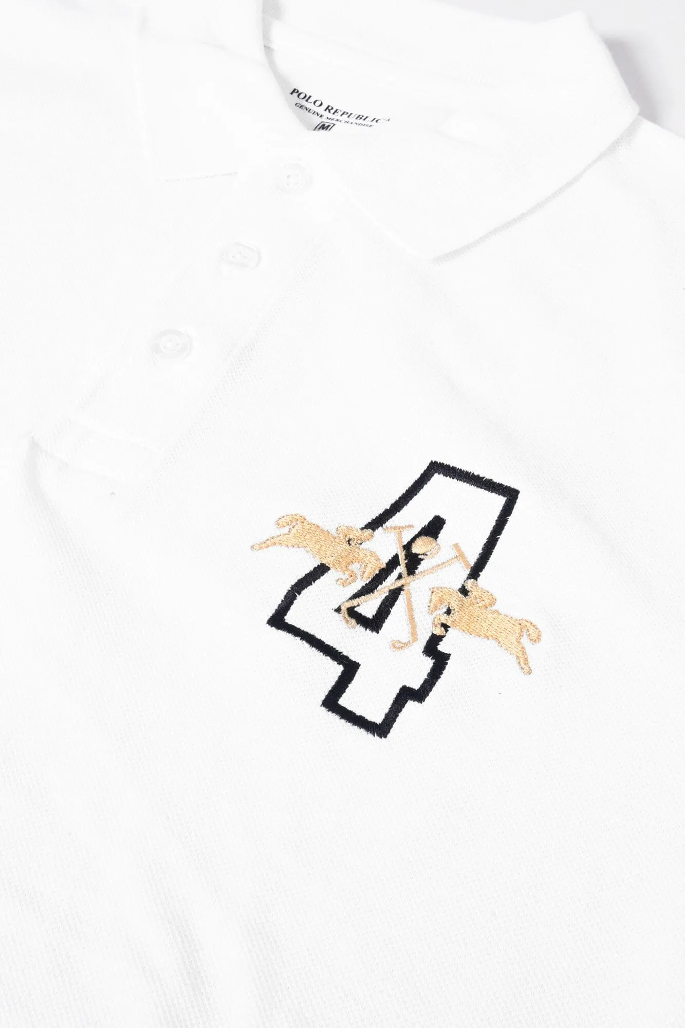 Polo Republica Men's Double Pony & 4 Embroidered Polo Shirt