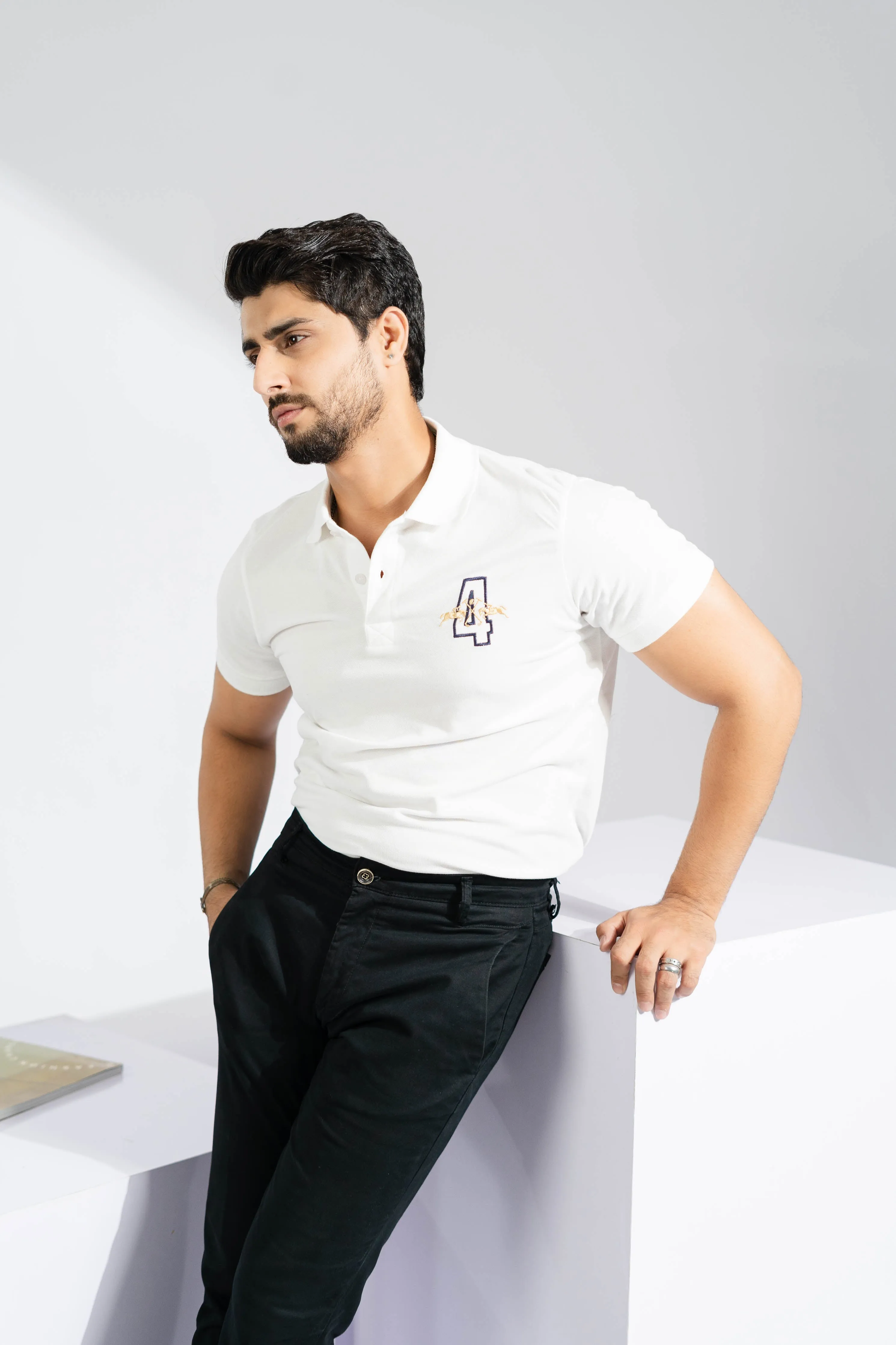 Polo Republica Men's Double Pony & 4 Embroidered Polo Shirt
