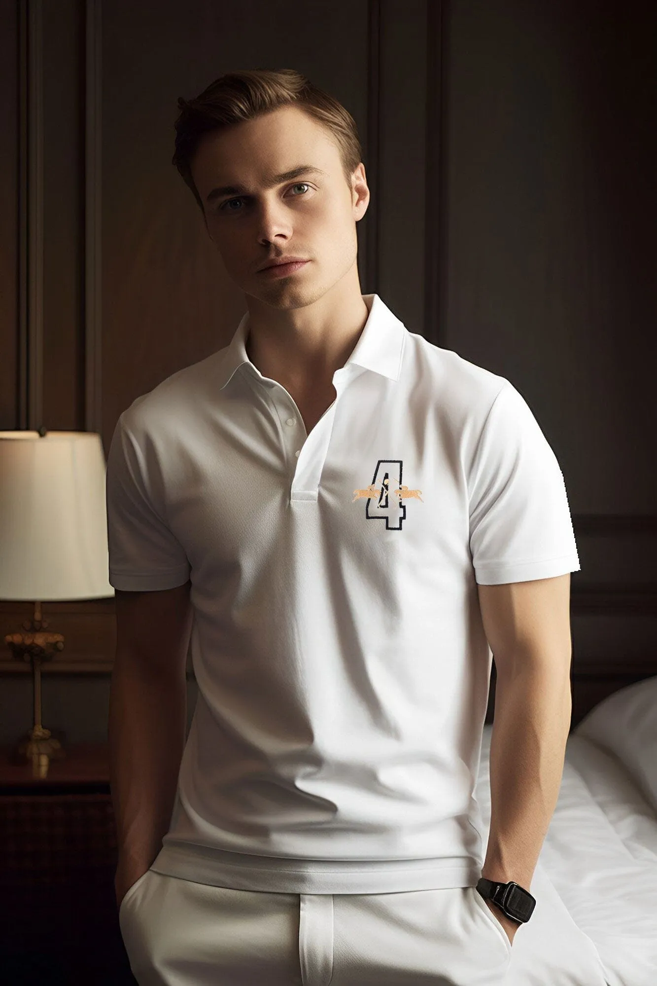 Polo Republica Men's Double Pony & 4 Embroidered Polo Shirt