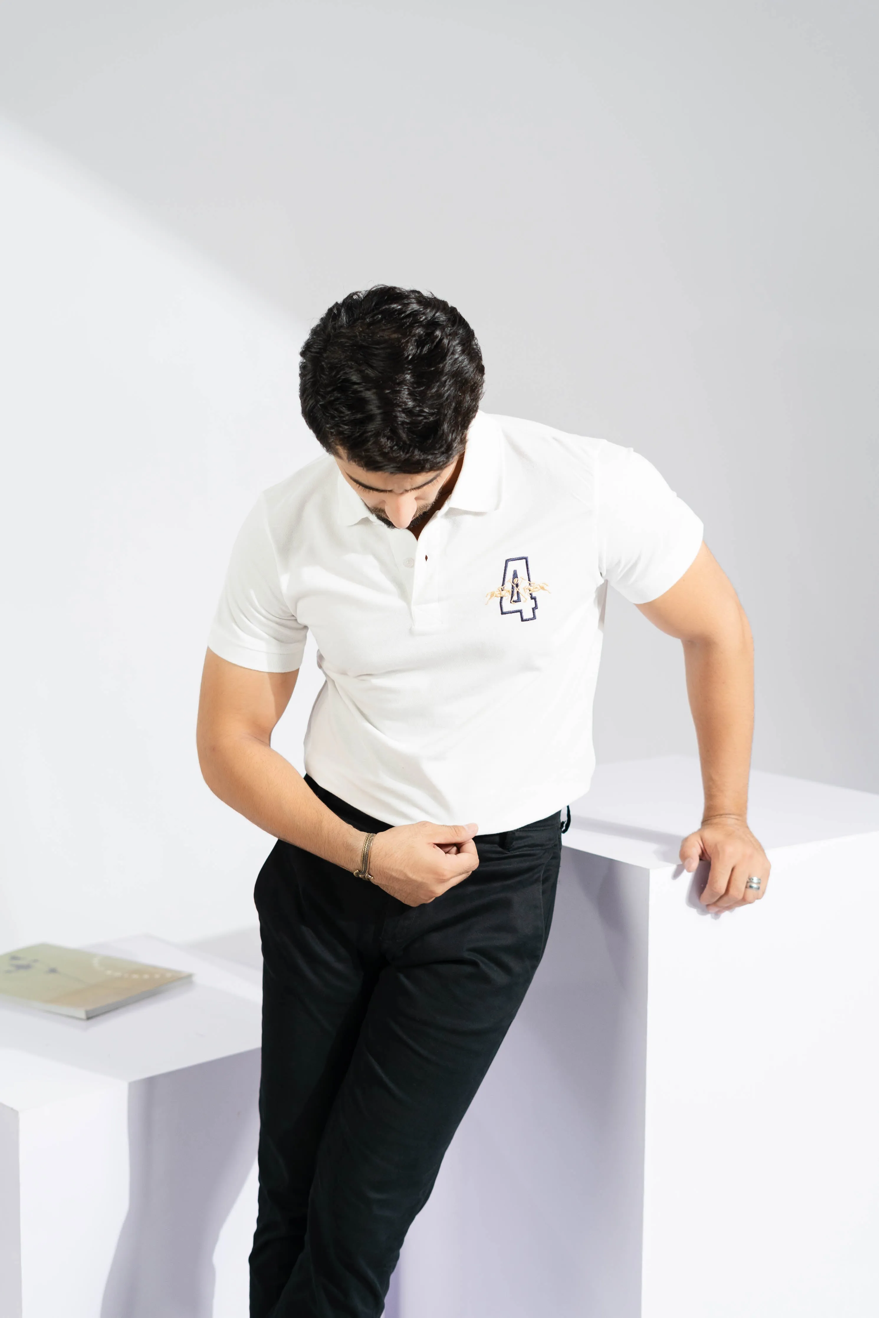 Polo Republica Men's Double Pony & 4 Embroidered Polo Shirt