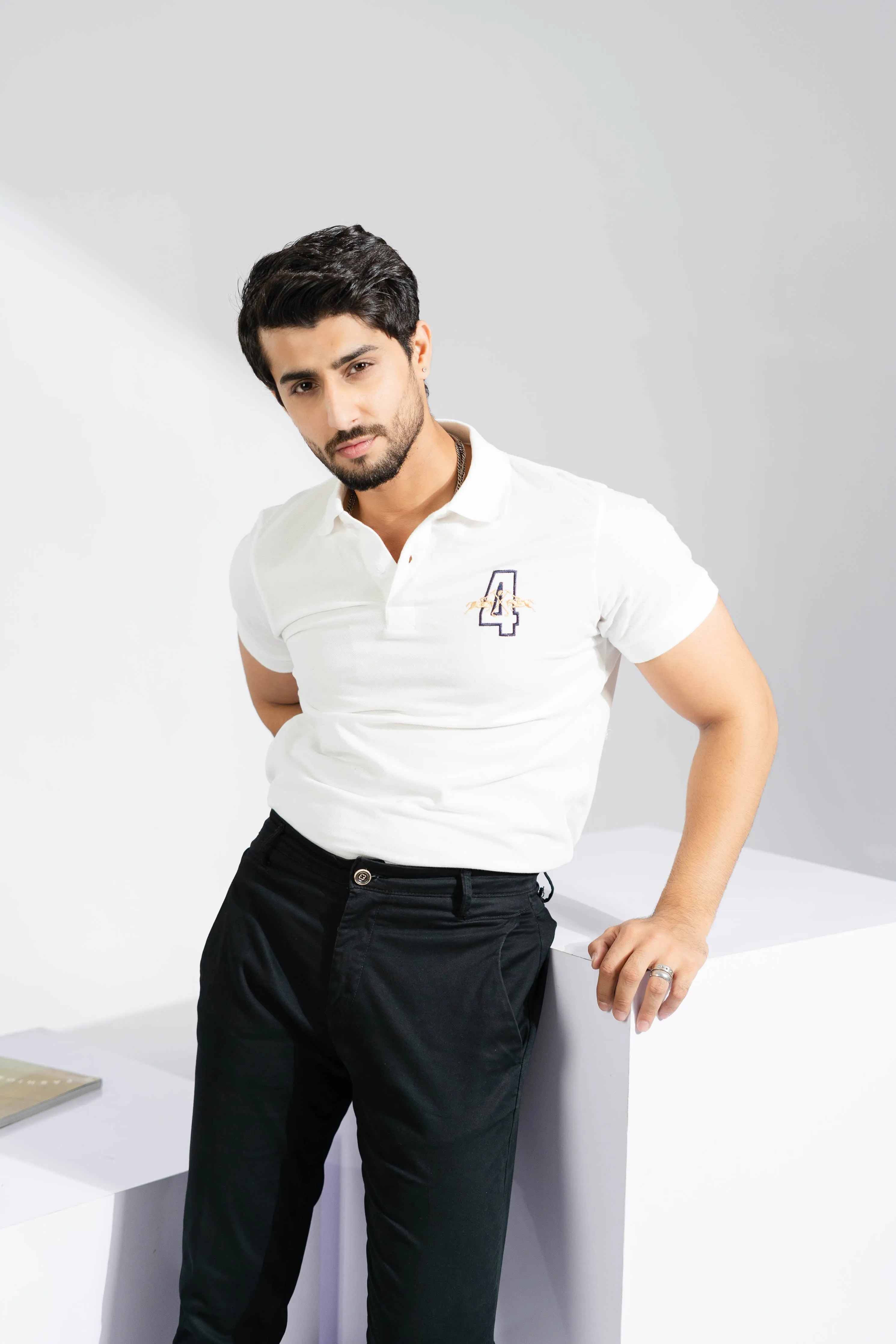 Polo Republica Men's Double Pony & 4 Embroidered Polo Shirt