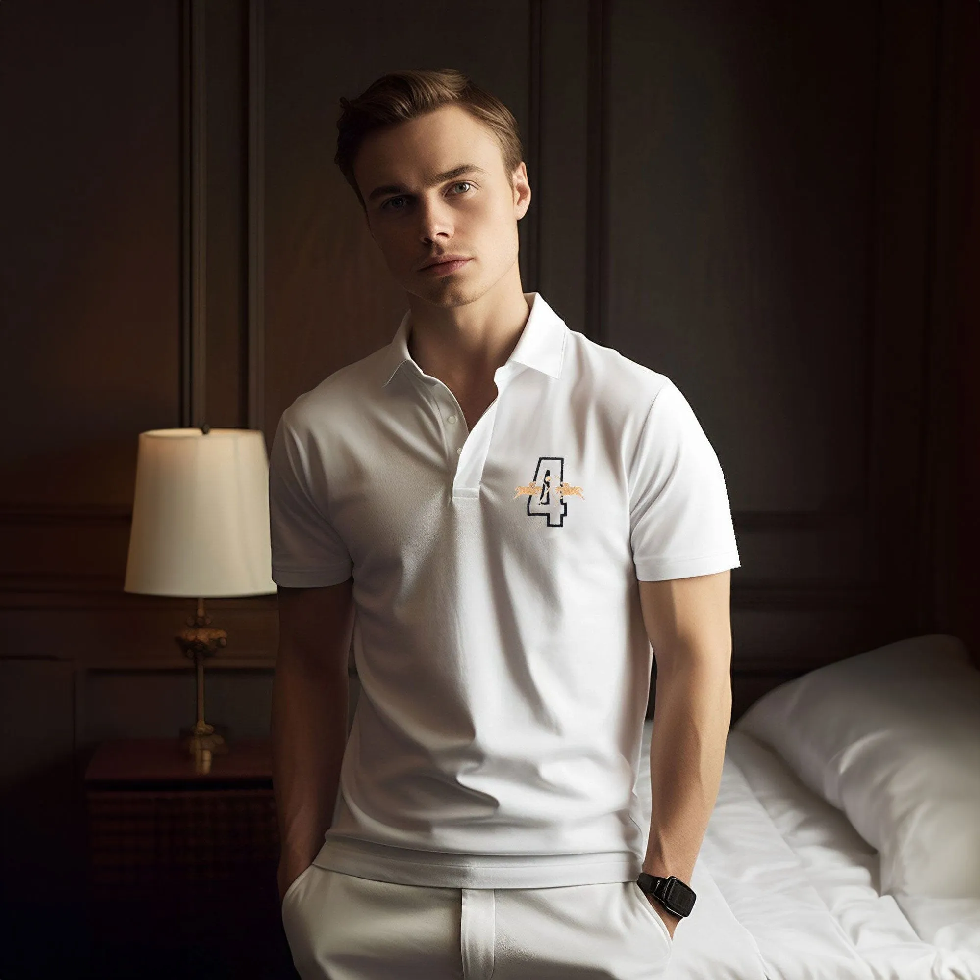 Polo Republica Men's Double Pony & 4 Embroidered Polo Shirt