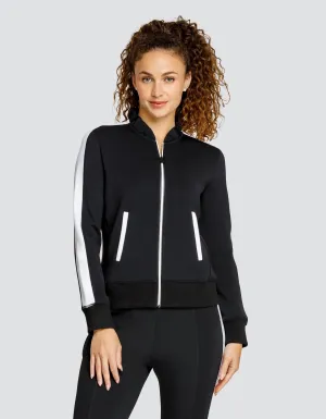 POPPI ZIP FRONT JACKET - ONYX BLACK