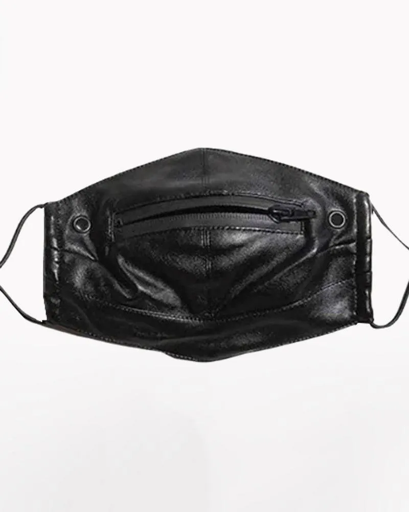 Punk Boy Zipper Leather Mask