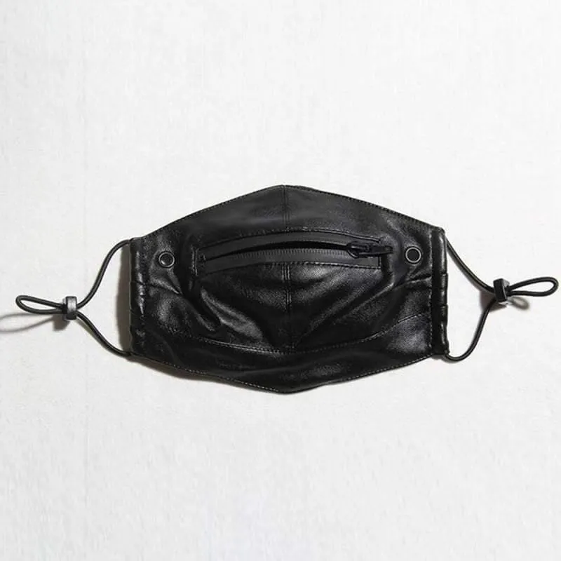 Punk Boy Zipper Leather Mask