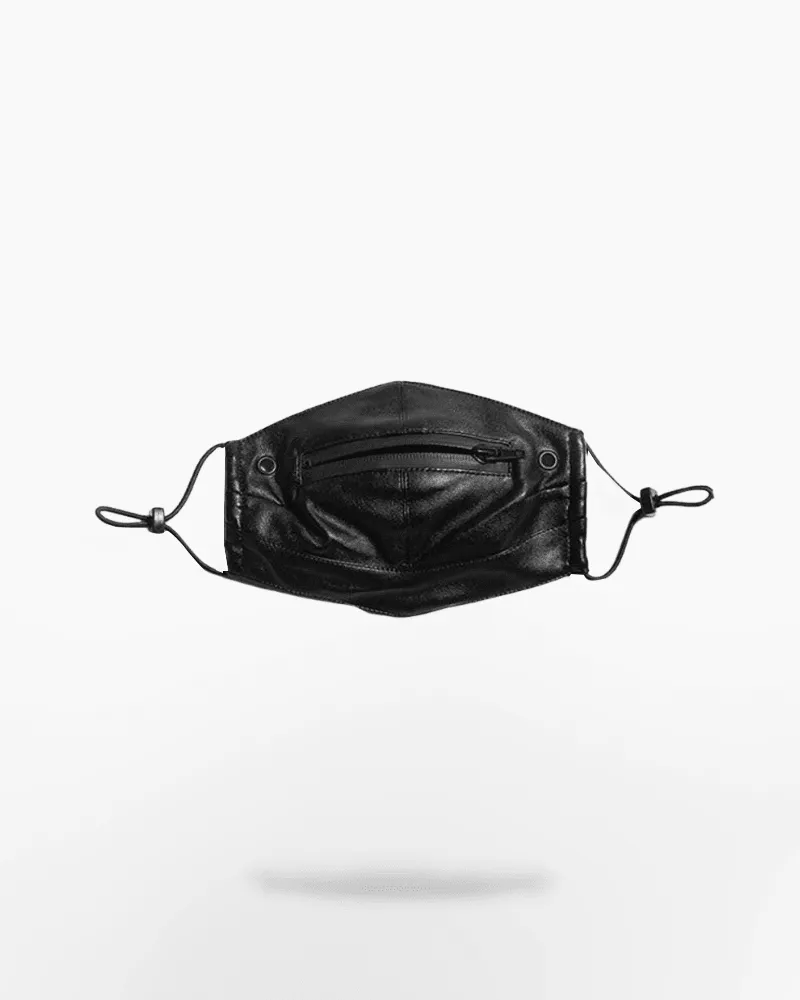 Punk Boy Zipper Leather Mask