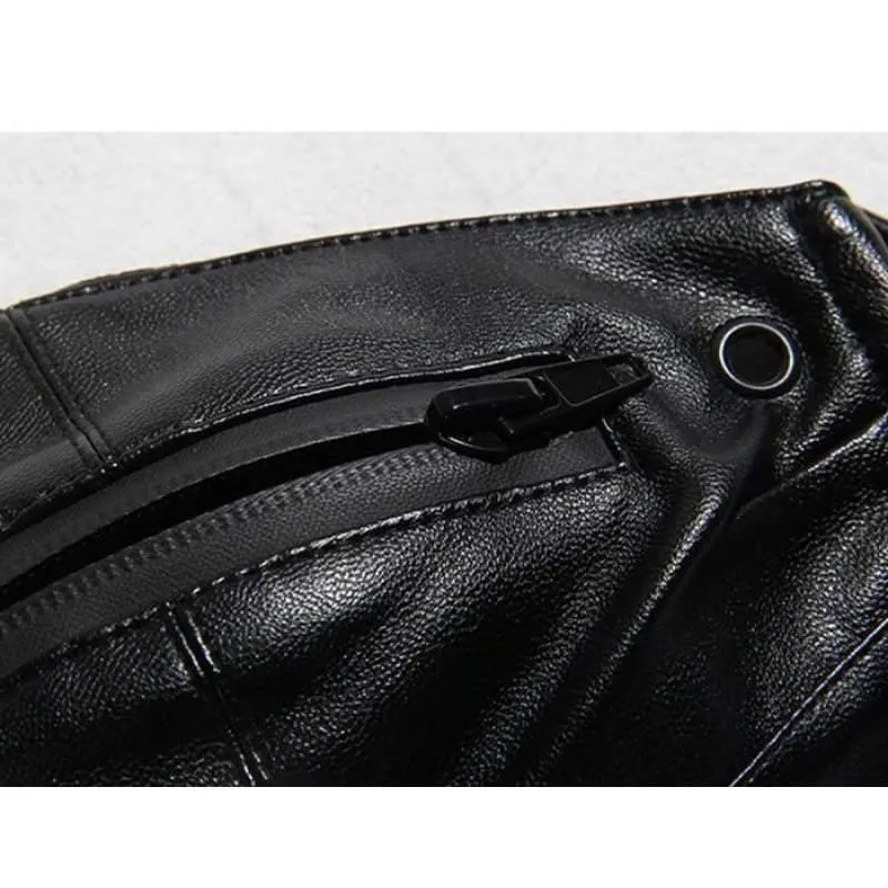Punk Boy Zipper Leather Mask