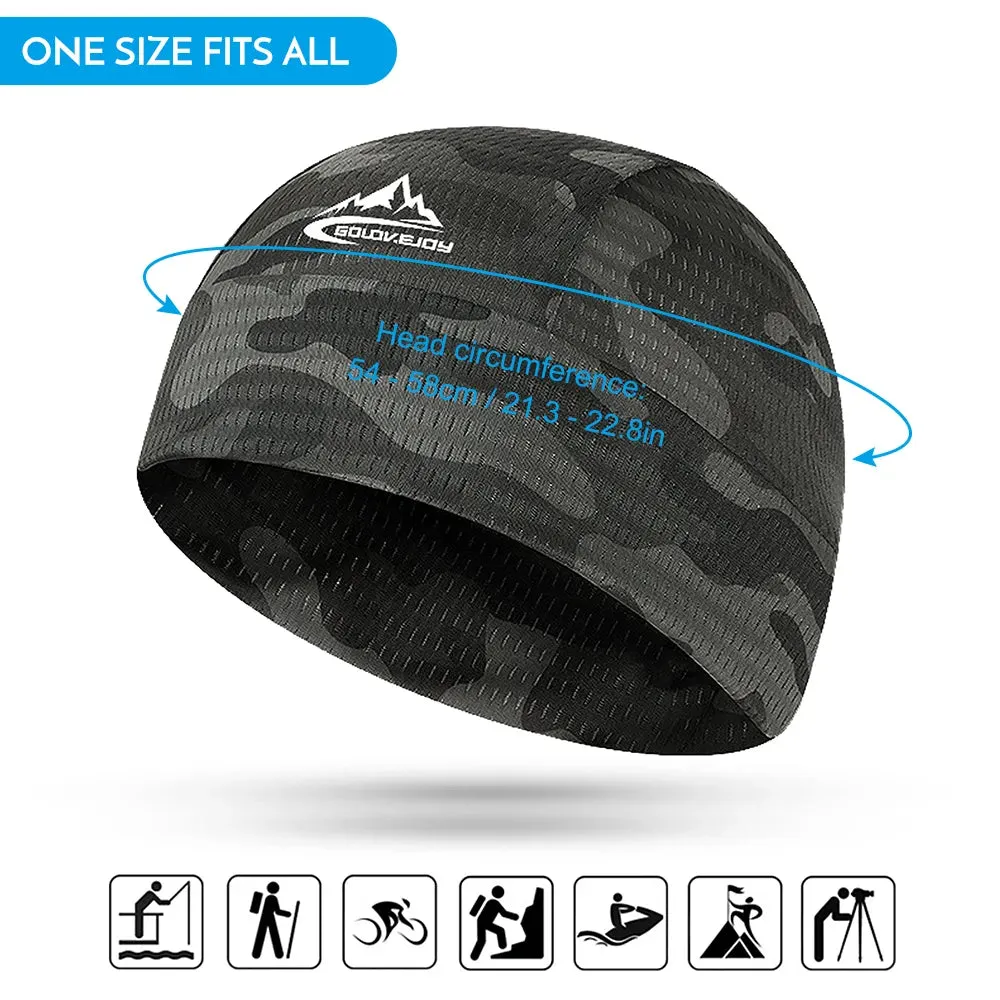 Quick Dry Cycling Cap Motorcycle Helmet Liner Bike Summer Riding Anti-sweat Hat Quick-drying Windproof Sports Cycling Cap