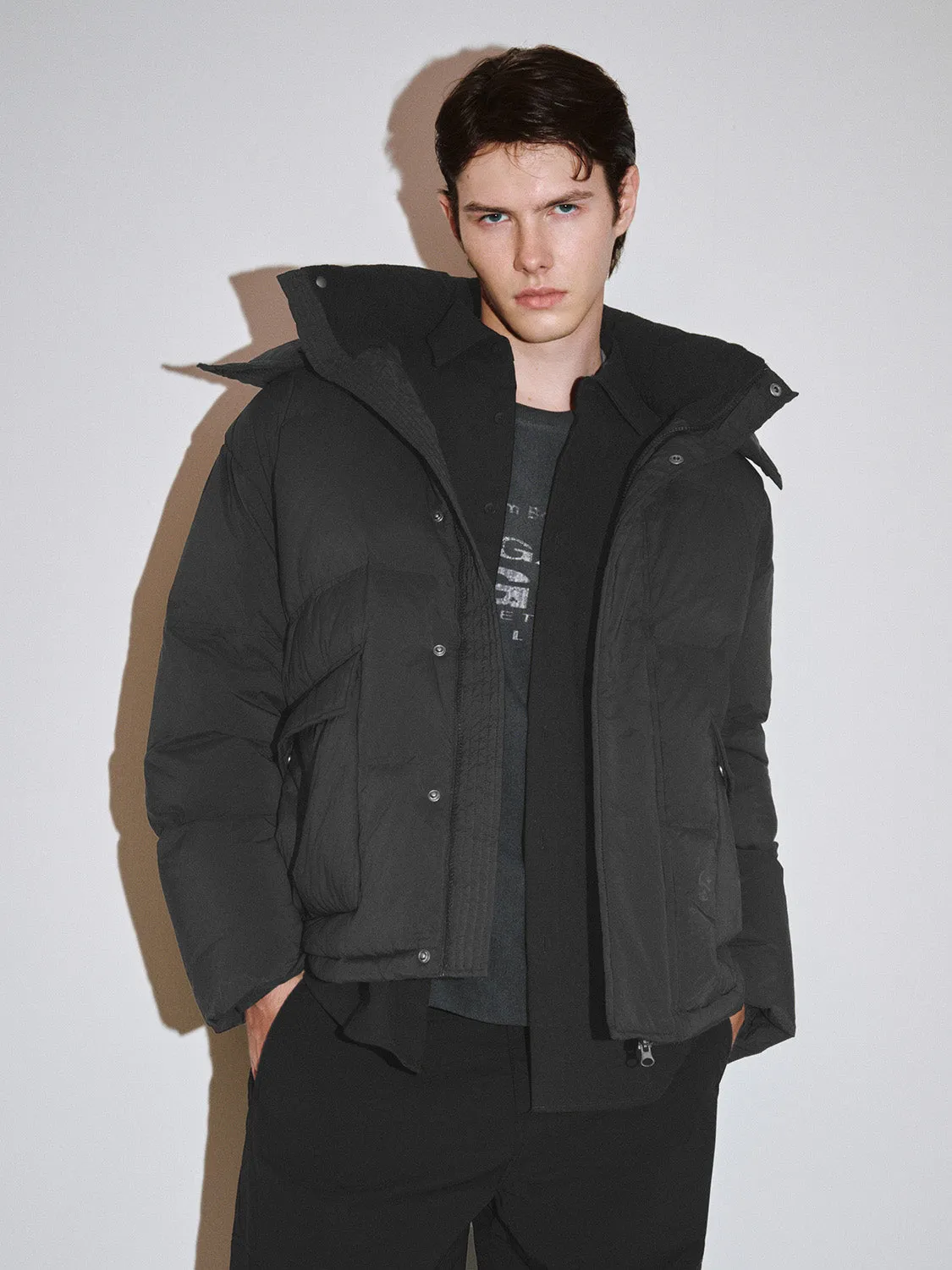 Quilted Down Outerwear Puffer Jackets