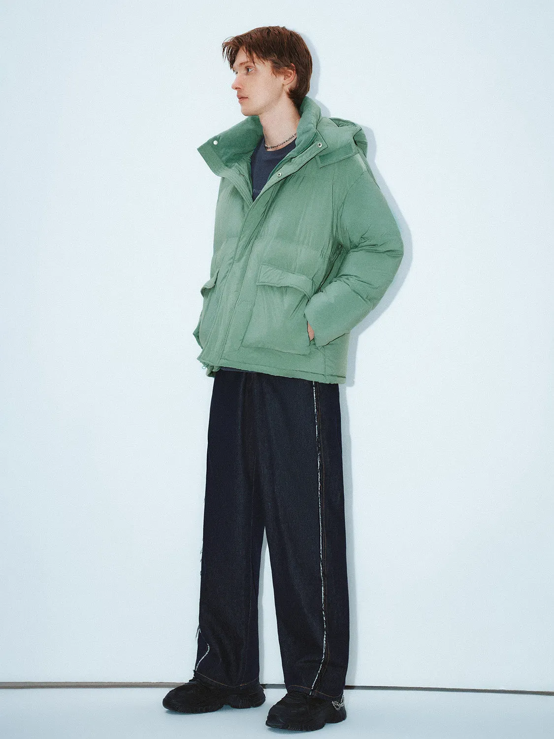 Quilted Down Outerwear Puffer Jackets
