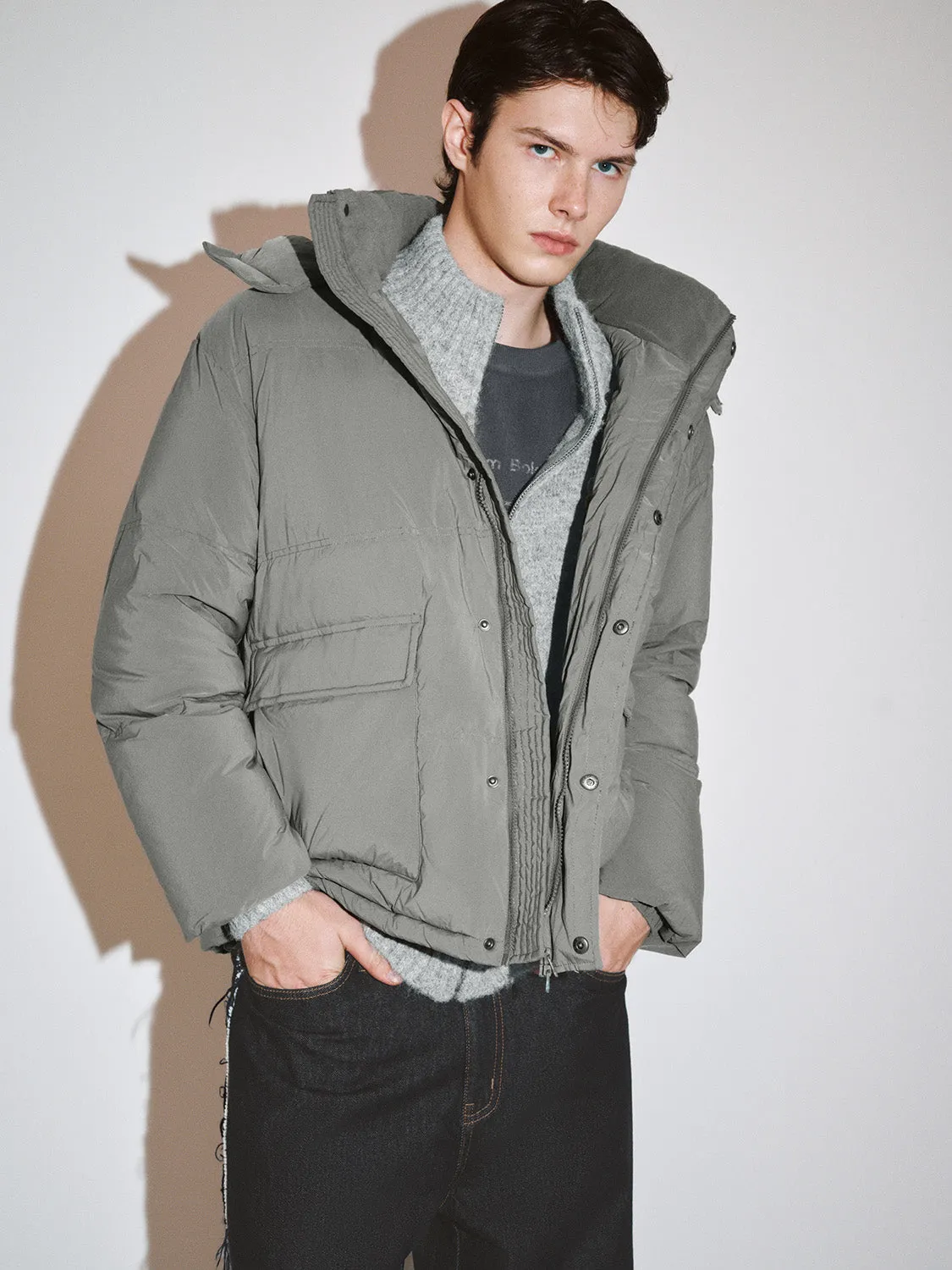 Quilted Down Outerwear Puffer Jackets