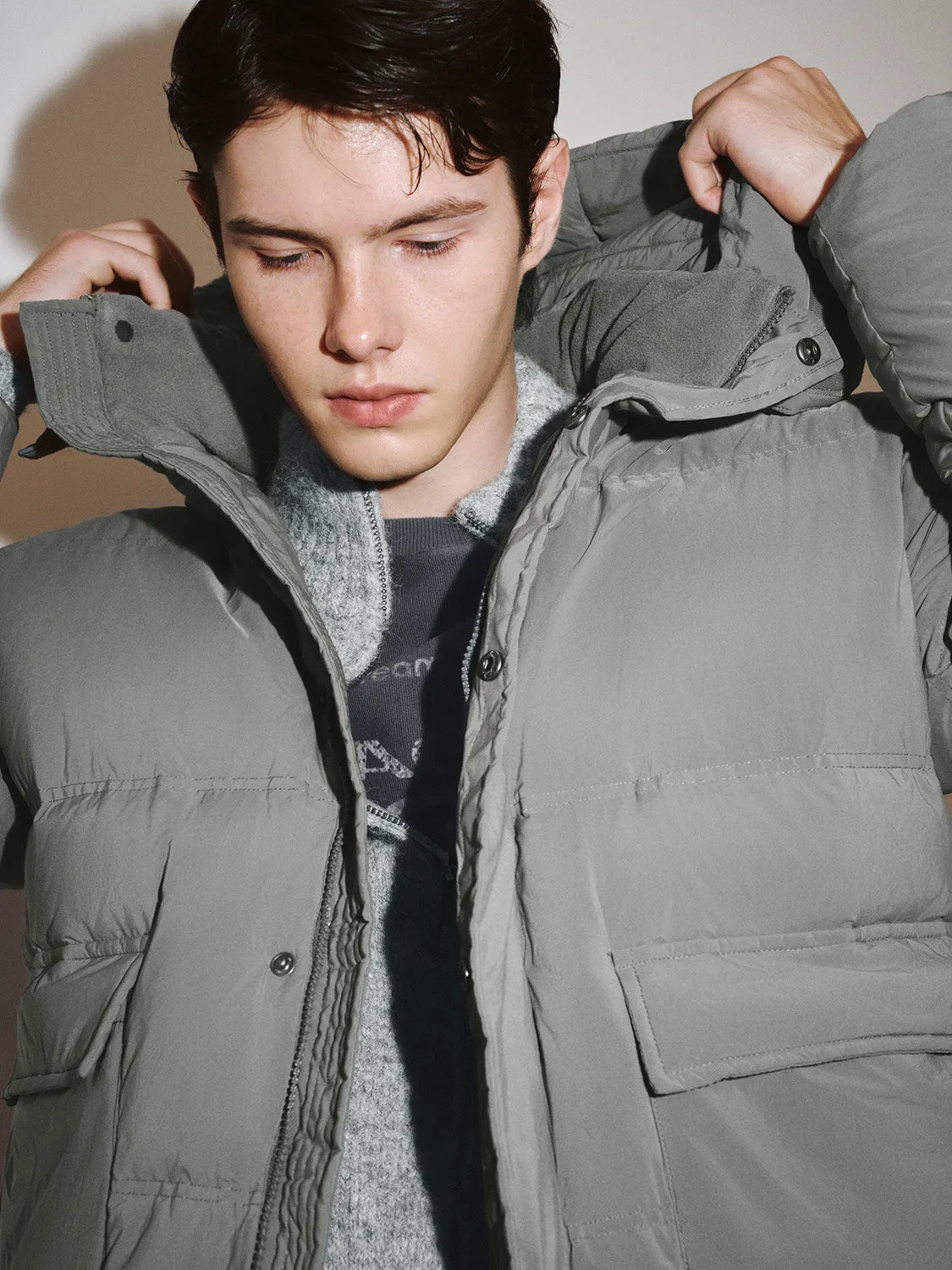 Quilted Down Outerwear Puffer Jackets