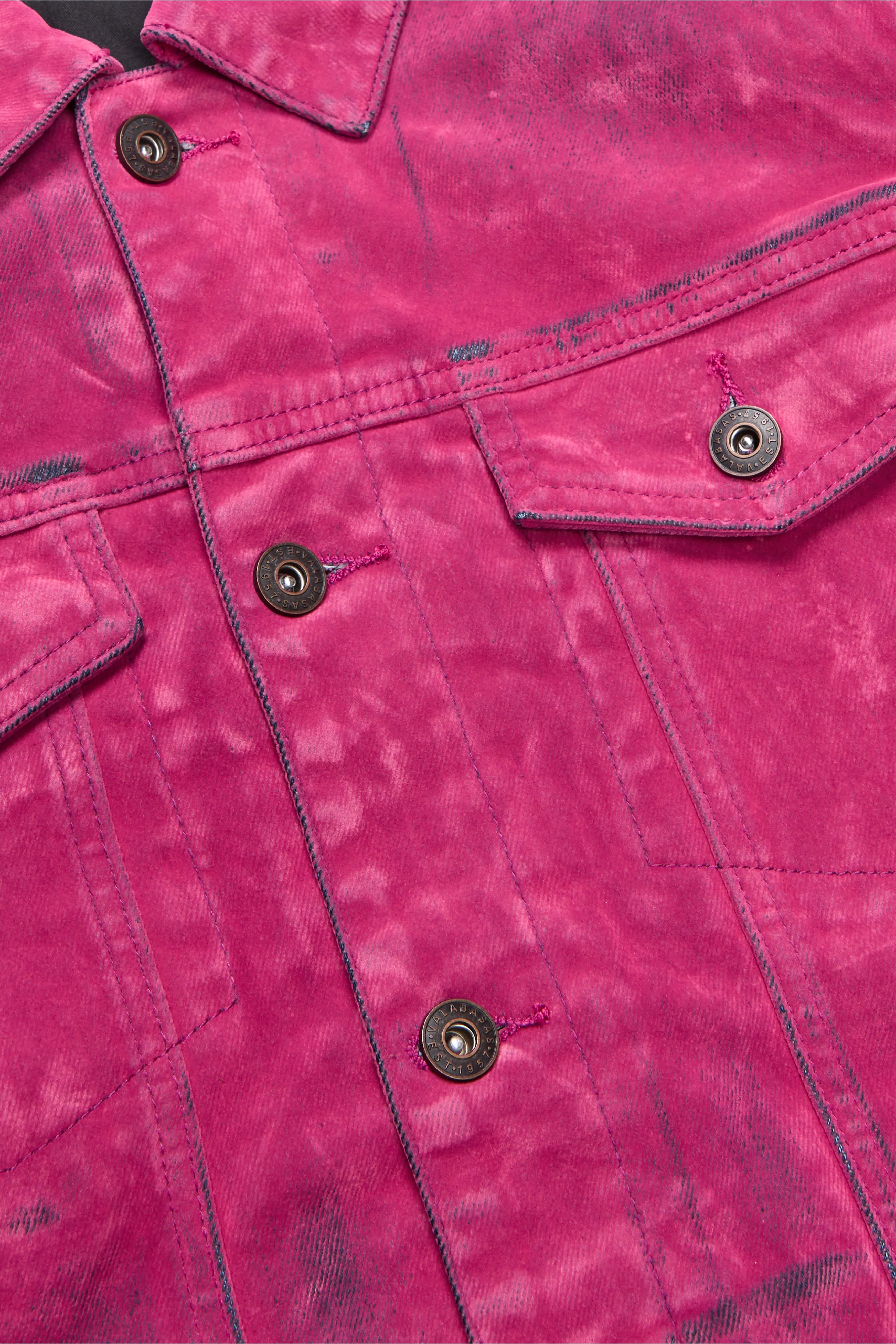 "NOCTURNE" PINK SUEDE TRENCH COAT